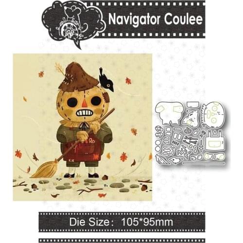 Halloween Scarecrow Cutting Die 2021 Dead Scrapbook Metal Layering Cutting Decoration Clear Stamp DIY Craft Creative