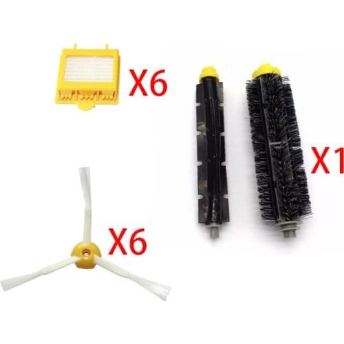 Hepa Filter + Side Brush + Bristle Beater Brush kit for iRobot Roomba 700 Series 760 770 780 790 Robot Vacuum Cleaner Parts