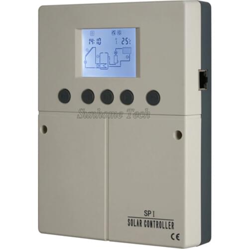 SPI solar water heater controller,LCD display,4 sensors input,4 outputs,6application systems