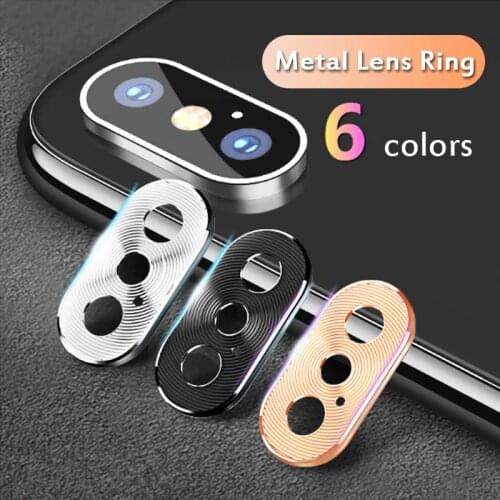 Camera Metal Lens Protector Ring For iPhone XS Max XR X 8 7 Plus Back Camera Protector Guard Cover For Redmi Note 7 Pro Case