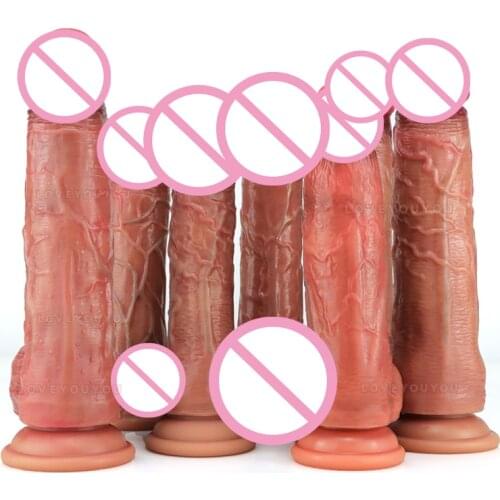 7/8/9Inch Huge Realistic Dildos Thick Skin Feeling Penis Silicone Suction Cup Adult Toys For Female Masturbator G Spot Stimulate