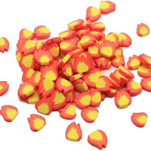 Christmas Polymer Clay Soft Clay Flame Shaped Sprinkles 2MM Thick For Kids Diy Craft Nail Art Scrapbook Decoration Filler