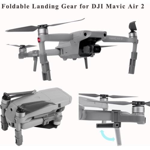 Foldable Landing Gear Support Increase Feet Kit Heighten Landing Legs Vibration Dampers for DJI Mavic Air 2 Drone Accessories