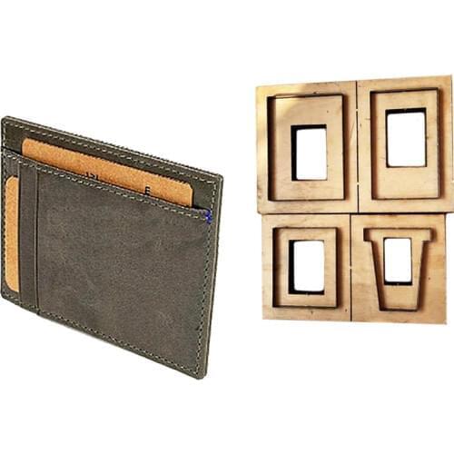 Japan Steel Blade Rule Die Cut Steel Punch Card Holder Cutting Mold Wood Dies for Leather Cutter for Leather Crafts 85x115mm