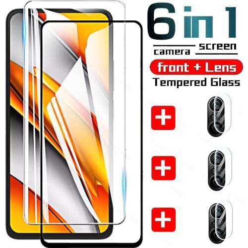 Tempered Glass for Xiaomi Poco F3 Screen Protector Glass Pocophone X3 Pro GT NFC Camera Film Pocco POo M3 Pro5G Protective Glass