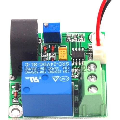 1PCS 24V 0-5A AC Current Detection Sensor Module 5A Switch Output Sensor Module