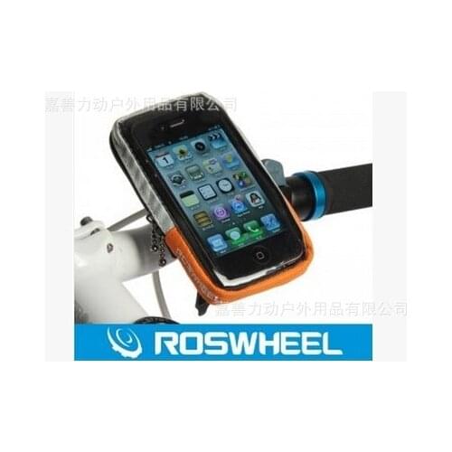 100pcs/lot Roswheel 4.2" 4.8" 5.5" Phone Bicycle Handlebar Bag Case Touch Screen Bike Bag Pouch Waterproof 840D PVC Cycling Bags