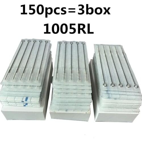 150pcs/Lot Professional Tattoo Needles 5RL Disposable Assorted Sterile 5 Round Liner Needles For Tattoo Body Art Free Shipping