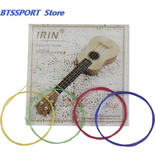 4Pcs/set Nylon Ukulele Strings Durable Replacement Part for Ukulele Guitar Musical Instrument Accessories Rainbow Colorful