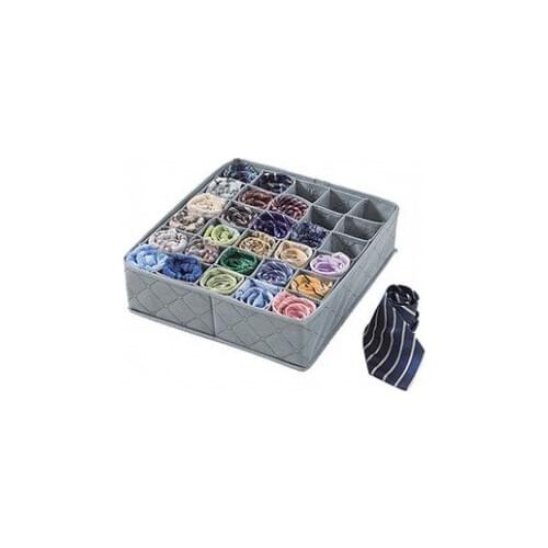 Bamboo charcoal 30 grids underwear arrangement box 11L disassembly separation 34*32*10cm