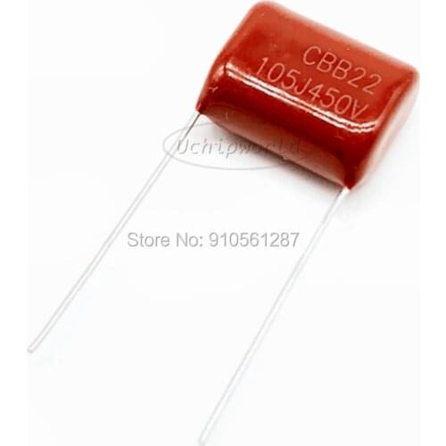 CBB film capacitor pitch 20mm 10mm 15mm 450V 105J 105K 154J 224J 225J 225K 334J 474J 474K 470NF 330NF 2.2UF 220NF 150NF 1UF 474