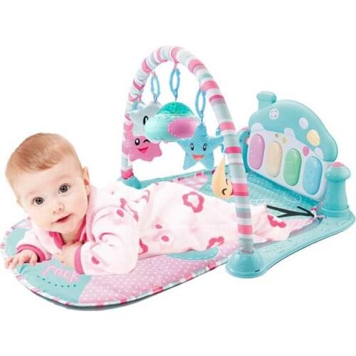 Baby Toys Newborn 0-12 Months Activity Mat Educative Multi-function Foot Piano Fitness Rack With Music Play Mats