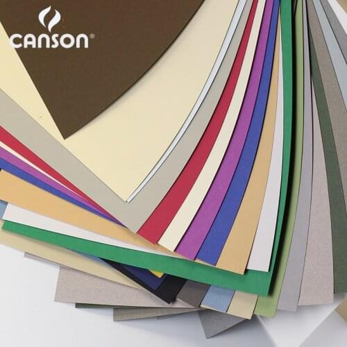 France Canson Soft Pastel Paper 4K Mi-Teintes 12Pcs Professional Oil Pastels Painting Paper Chalk Crayon Sketch Color Pencils