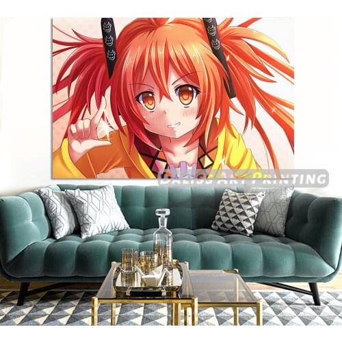 Canvas Anime Black Bullet Enju Aihara Pictures Home Decoration Paintings Poster HD Prints Wall Art Modular Living Room Framed