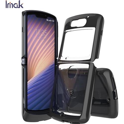 Imak Transparent Soft Silicone Case For Moto Razr 5G TPU Case Back Cover Shell 1.3mm Thickness