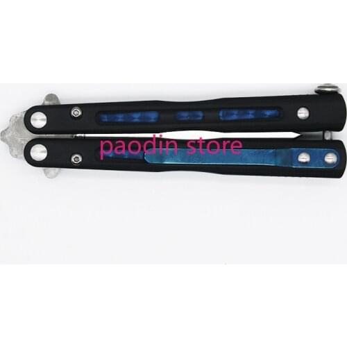 BALIPLUS Butterfly In Knife BM32 Titanium+G10 Handle 9Cr18mov Blade Trainer Jilt Knife Folding Survival EDC Free-swinging Knife