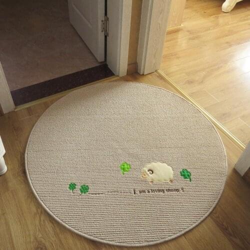 Sheep carpet round rug Bathroom Carpet Lovely Area Rugs for Living Room Decorative Bedside Mat for kids cute mat