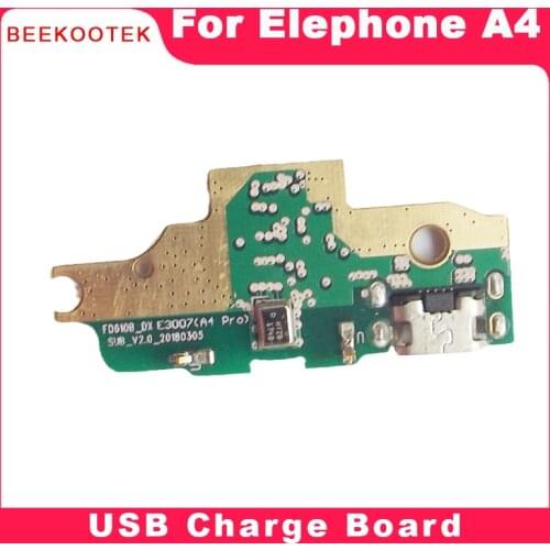 BEEKOOTEKNew Original USB Board Charging Port Board usb plug with Mic For Elephone A4 Phone Repair Replacement Accessories Parts