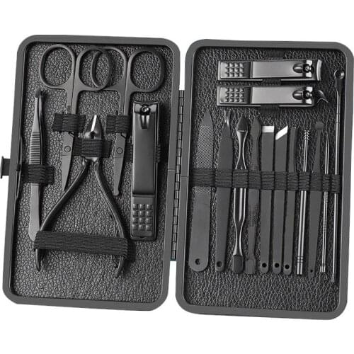 Professional Nail Cutter Pedicure Scissors Set Home Stainless Steel Ear Spoon Nail Clippers Kit Cuticle Nipper Manicure Tools