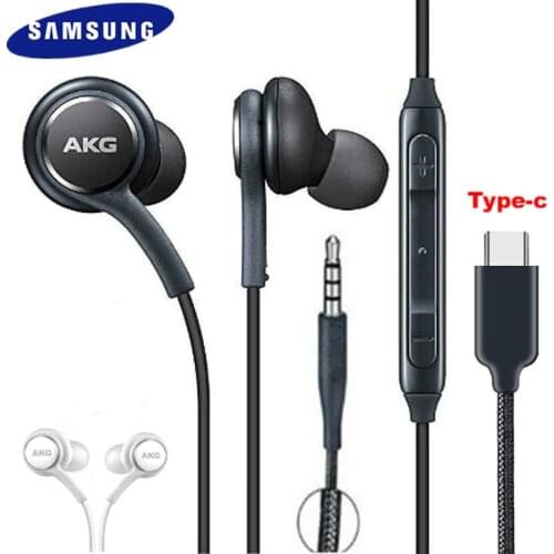 Samsung AKG Earphone EO-IG955 In-Ear 3.5MM/Type C Headset With Mic Wired For Galaxy S21 S20 Note 10 Lite S10 S9 S8 A91 A80 A50