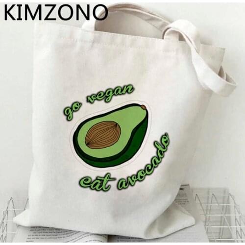 Avocado shopping bag bolso shopper canvas bolsa handbag recycle bag bag tote sacola bolsas ecologicas custom