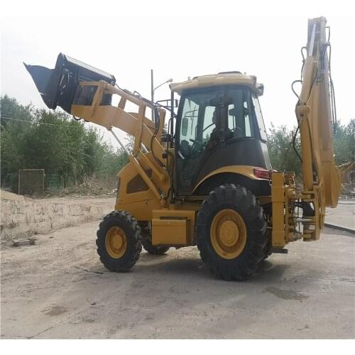 SY747 New Excavation Loading Excavator 4 Wheel Drive Bucket Backhoe Loader