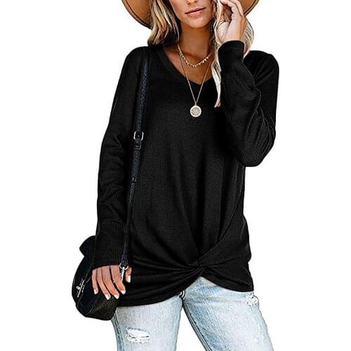 Women Casual Tops Autumn Long Sleeve T-shirts O-neck Solid Color Tops Pullover Tee Simp Fashion Korean Tee