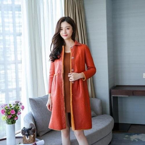 Real Fur Coat Women Two Side Wear Real Leather Jacket Sheep Shearing Winter Coat Women Clothes 2020 Manteau Femme dp2492 YY1095