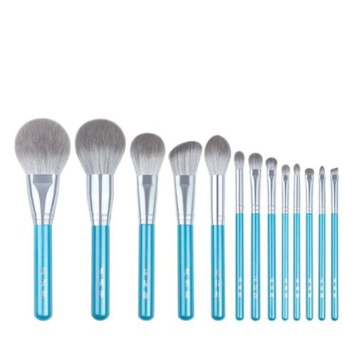 13pcs/set Blue Makeup brushes set Soft Powder sculpting foundation eye shadow concealer detail eyebrow Make up brush kit