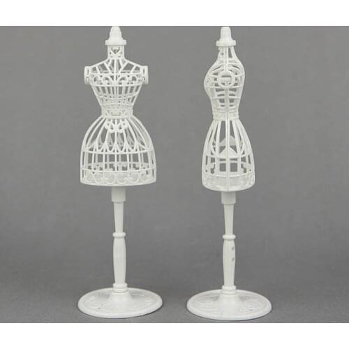 2sets/lot 1/6 Doll Accessories Display Holder Dress Clothes Gown Mannequin Model Stand For Barbie Dolls Girls Play DIY Kids Toy