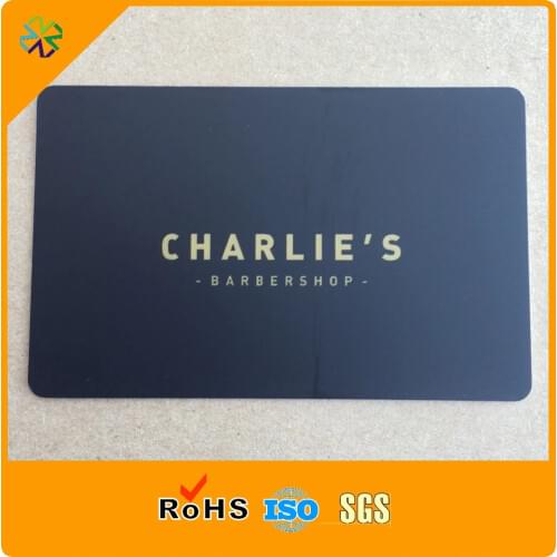 2000pcs/lot)2018 customized CMYK full color printing matte black PVC card