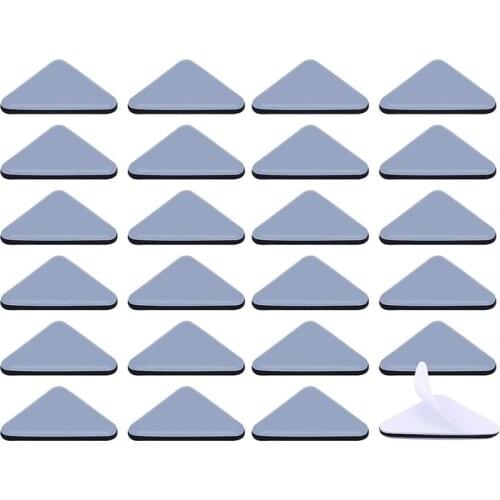 JFBL Hot 24Pcs Furniture Sliders and Gliders for Carpet Moving Furniture 35X35X45mm Triangular Self-Adhesive Furniture Gliders