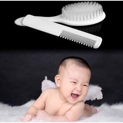 5/10/15sets 2pcs/set Soft Infant Hair Brush Baby Comb & Brush Baby Grooming Care Hair Of Baby Care Products Hairbrush Head Comb