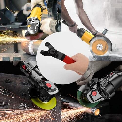8 Inch Adjustable Angle Grinder Wrench Grinder Key Pin Polisher Wrench Trimming Cutting Machine Wrenches Hubs Arbor Repair Tool