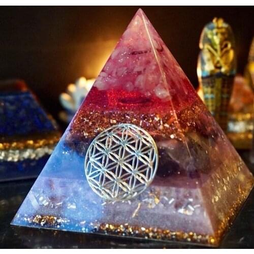 AURA REIKI Orion/Ogan Energy Pyramid Orgonite Energy Converter Emotional Relationships Increase The Frequency Of Love Gift