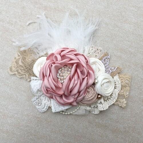Free Shipping Flower Girl Headband Kids Hair Accessories Photo Prop