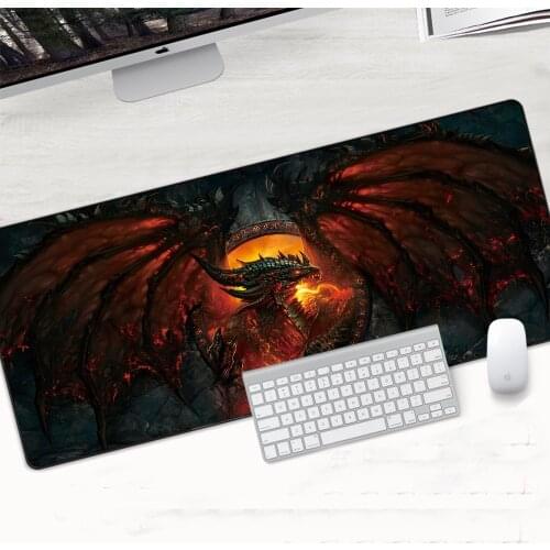 900x400x2mm Dragon Large Gaming Mouse Pad XL Soft Lockedge Mouse Mat For Laptop Computer Keyboard Pad Office Speed Desk Pad