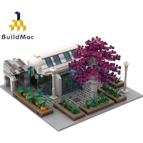 Buildmoc Creative Expert Street View Series MOC-35671 Modular City Garden House Model Building Blocks Architecture Kid Toys Gift