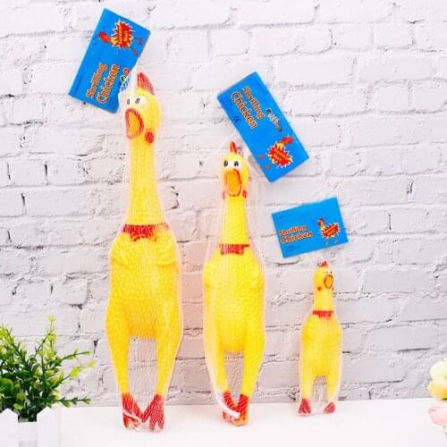 Decompression Toys Funny Screaming Chicken Vocal Toys for Adult kids Anti-stress Vent Funny Gadgets Squeeze Gifts Large 39cm