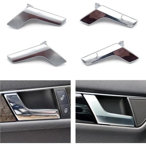 Car Interior Door Handles for Mercedes Benz C Class W204 GLK Class X204 Inner Door Panel Handle Bar Pull Trim Cover Chrome/Matte