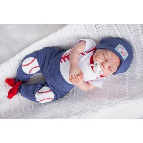 48cm 100% Handmade Doll Artery Reborn Dolls Full Silicone Beautiful Realistic Girls Kids Birthday Gift Sleeping Accompany Doll