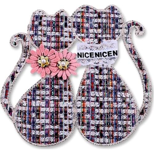 Maxsin 1 Pc High Quality Cartoon Animal Embroidered Big Bear Rabbit Patches Sew On Dress Jacket Garment Accessories DIY