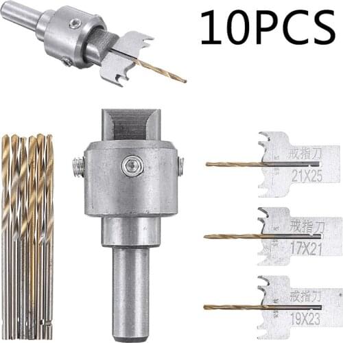 10Pcs Wood Bead Maker Beads Drill Bit Milling Cutter Kit DIY For Machine Accessories Woodworking Tool 16/18/20mm Blade