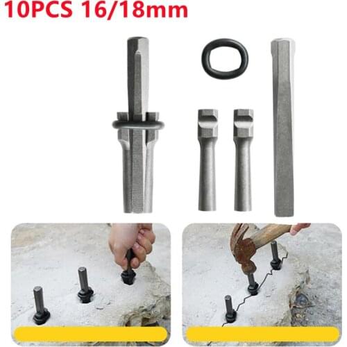 Stone Splitting Tools Separation Tool Wedges Stone Set Feather Shims Concrete Rock Marble Hand Diy and Tools10Pcs/set 16/18 mm