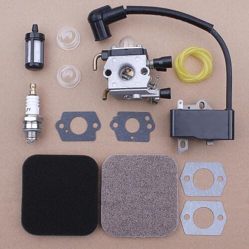 Carburetor Ignition Coil Kit For Stihl FS75 FS80 FS80R FS85R FS85T FS85RX Trimmer 4140-120-0619 Carb Fuel Filter Line