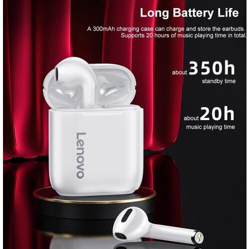 Lenovo LP2 Earbuds Bluetooth 5.0 True Wireless Headphones Touch Control Sport Headset Sweatproof In-ear Earphones with Mic