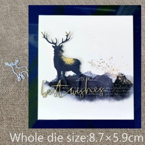 New Design Craft Metal Cutting Die die cuts deer decoration scrapbook Album Paper Card Craft Embossing die cuts