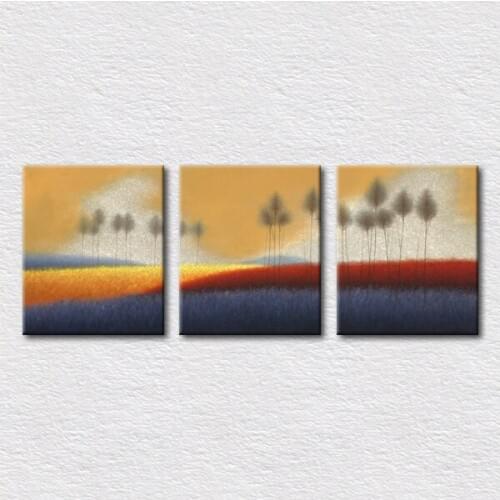 Gift for friend Canvas Hand painted abstract oil painting modern abstract art printed 3pcs a set for bedroom Free shipping