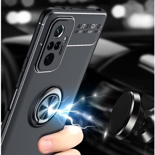 ShockProof Phone Case For Xiaomi Redmi Note 10 Pro Cases Carbon Fiber Magnetic Funda Xiomi Redmi Note 10S Note10 Pro Max Covers
