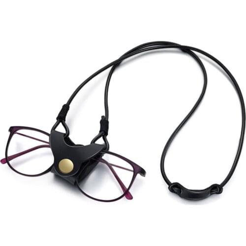 PU Glasses Strap Sunglasses Chain Lanyard Anti-Lost Spectacle Rope Hanging Neck Eyeglass Case